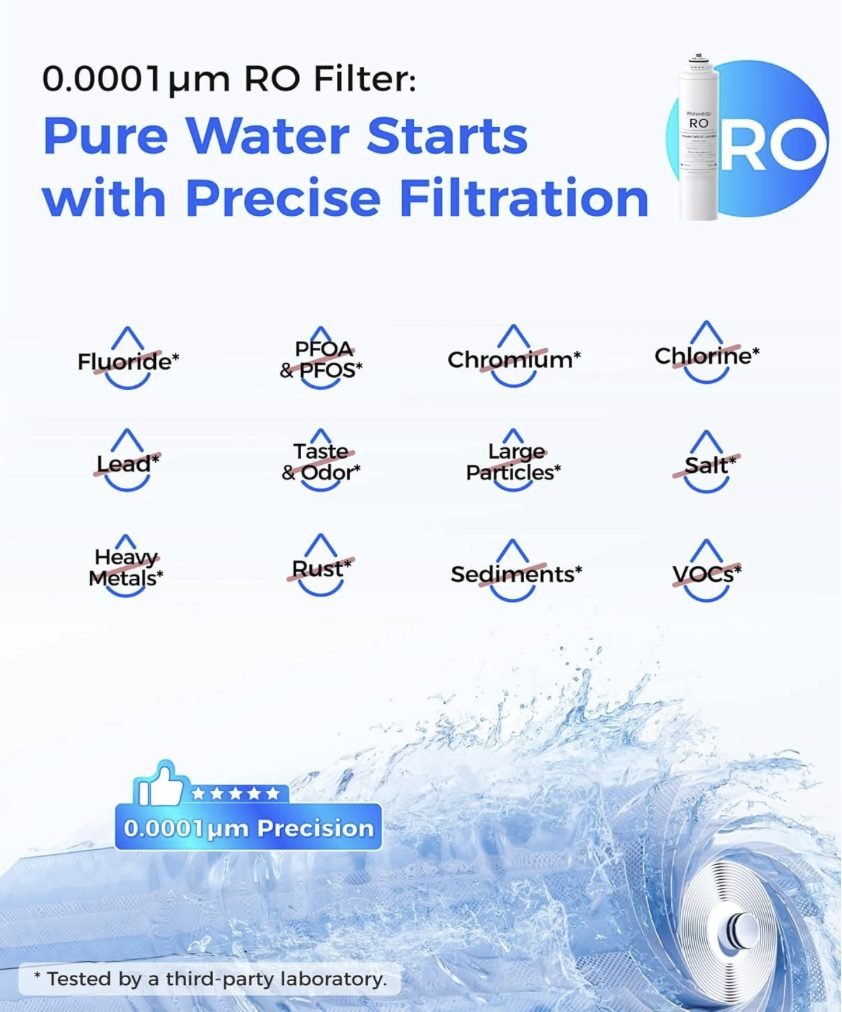 0.0001μm reverse osmosis precision